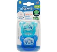Dr Brown'S Chupete Silicona Nocturno Prevent 0-6 M 2 uds