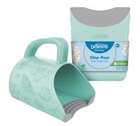 Dr. Brown's CleanUp Dino Pour - Taza de enjuague para baño, 0 m +, sin BPA, plástico certificado neutro