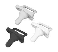 Dr. Brown's HappyPaci - Juego de 3 tetinas (silicona, 0-6 m, sin BPA, negro, gris frío, blanco