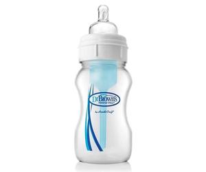 Dr Brown's Natural Flow Biberón Boca Ancha 240 ml - Nivel 1 Biberón Anticólico