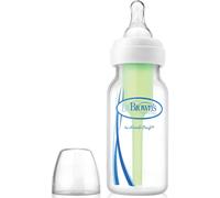 Dr. Brown's Natural Flow Options+ Biberón Anticólico de Cristal Boca Ancha Silicona 270ml 1ud