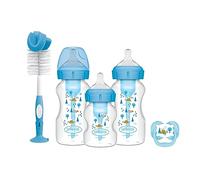 Dr. Brown's Natural Flow Options+ Juego de biberones anticólicos, color azul