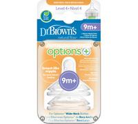 Dr Brown's Option + Tetina + Boca Ancha 9M 2uds