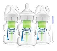 Dr. Brown's Options+ Botellas de cuello ancho, paquete de 3