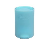 Dr. Brown's Options+ - Funda estrecha para botella de vidrio, 100% silicona, azul, sin BPA, 4 onzas, 1 paquete