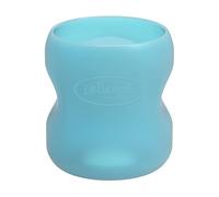 Dr Brown's Options - Funda para botella de cristal, 150 ml, color azul | Funda 100% silicona para proteger una botella de vidrio de cuello ancho de 5 onzas, sin BPA