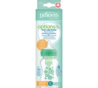Dr Brown's Biberon Options+ Boca Ancha Anticólicos Verde 270mL