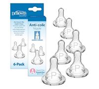 Dr. Brown's Original Nipple, Preemie (0m+),6 count by Dr. Brown's