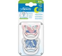 Dr. Browns Chupete PreVent Ortodóntico Nocturno Silicona 0-6m Rosa 2 uds
