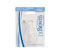 Dr. Brown's Standard Bottle Preemie Nipple, 2 count (Pack of 3) by Dr. Brown's