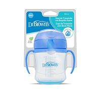 Dr. Brown's TC61001SPX - Vaso de transición de boquilla suave, Colores surtidos, 180 ml