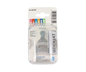 Dr. Brown's Tetina Options Biberón Anti-Cólicos Silicona Redonda Lenta N1 +0M 2 Unidades