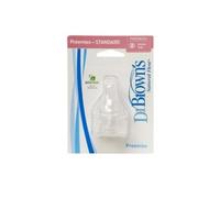 Dr Brown's tetina silicona natural flow prematuros 2uds