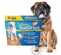 Dr. Buzby's Asas XXL para los dedos de los pies para perros - Tracción instantánea en suelos de madera/madera dura, alivio antideslizante para perros mayores, para detener el deslizamiento instantáneo