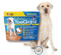 Dr Buzby's Xlarge ToeGrips para Perros, tracción instantánea en Suelos de Madera/Madera Dura, Alivio Antideslizante para Perros Mayores, Deja de deslizarse al Instante - Clavos de Goma, 1 Paquete (20