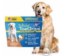 Dr Buzby's Xlarge ToeGrips para Perros, tracción instantánea en Suelos de Madera/Madera Dura, Alivio Antideslizante para Perros Mayores, Deja de deslizarse al Instante - Clavos de Goma, 1 Paquete (20