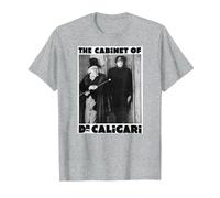 Dr Caligari - Póster de Monstruo de Halloween Camiseta, Hombre, Gris Jaspeado, 6XL