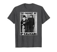 Dr Caligari - Póster de Monstruo de Halloween Camiseta, Hombre, Jaspeado Oscuro, 6XL