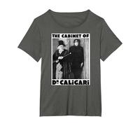 Dr Caligari - Póster de Monstruo de Halloween Camiseta, Mujer Tallas Grandes, Asfalto, 2XL Grande