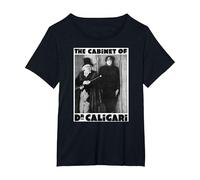 Dr Caligari - Póster de Monstruo de Halloween Camiseta, Mujer Tallas Grandes, Negro, 2XL Grande