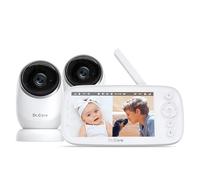 Dr.Care - Babyphone Camera - No WiFi Low Radiation, 5" 1080P HD Display, Night Vision & Pan-Tilt, 5000mAh Long Battery Life, VOX, 2-Way Audio