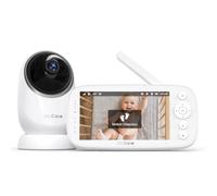 Dr.Care Cámara Vigilancia Bebé con Detección de Movimiento, Sin WiFi, Pantalla HD 5" 1080P, Visión Nocturna y Rotación e Inclinación, 5000mAh Larga Duración de Batería, VOX, Audio Bidireccional