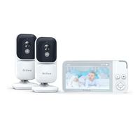 Dr.Care NeoView Vigilabebés con Doble Cámara, Pantalla 3.5" Baby Monitor, Audio Bidireccional, Visión Nocturna, VOX, Sensor de Temperatura, Nanas, Clip Cinturón, Cámara Vigilancia Bebés Sin WiFi