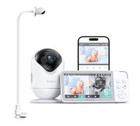 Dr.Care VistaView Baby Monitor Smart Wi-Fi de 5” con Soporte Clip, Cámara 2K HD, Control por App, Alertas de Llanto y Movimiento, Visión Nocturna, Batería 5000 mAh, Audio Bidireccional