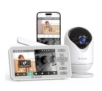 Dr.Care VistaView Lite Camara vigilancia Bebe WiFi 4” 720P Pantalla Dividida & Cámara 1080P, Visión Nocturna, Alertas de Movimiento (Monitor 4" con 1 Cámara)