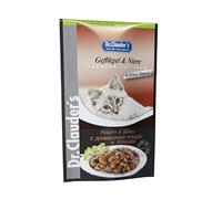Dr. Clauder's | Alimento Húmedo para Gatos | Variedad Best Pearls En Salsa | Varios Sabores | Sobres 20 x 100 Gr. | (Ave De Corral Y Riñón)