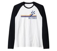 DR Congo Soccer 2026 Fans Congoleños Retro Vintage Camiseta Manga Raglan