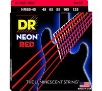 DR Cuerdas Hi-Def Neon Red Bass Medium 5 String
