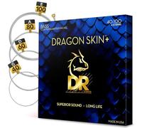 DR DBQ-40 - DRAGON SKIN+™, Cuerdas de bajo con revestimiento de níquel cuántico, Sonido superior con tacto agradable y larga vida útil: Light 40-100