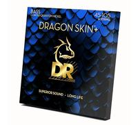 DR DBQ-45 - DRAGON SKIN+™, Cuerdas de bajo recubiertas de níquel cuántico, Sonido superior con tacto agradable y larga vida útil: Light 45-105