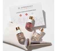 Dr. Dermaluci Lab Kit Contouring Cara Colorete Líquido Iluminador Regalo | Idea Regalo Navidad Mujer - Skin Perfector + Colorete Líquido + Highlighter 3x15ml - Bronceador - Piel Sensible - Italy