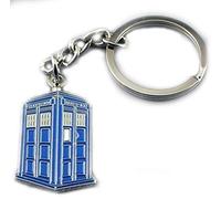 DR Doctor Who Police Box Tardis Time Machine Enamel Keyring