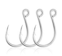 Dr.Fish 30 ganchos de repuesto para señuelos duros, anzuelos de pesca en línea, ganchos de cebo de acero de alto carbono Jerkbait Crankbait Topwater Popper Tapones de cebo para caminar