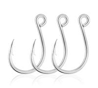 Dr.Fish Paquete de 30 ganchos de repuesto individuales para señuelos duros, anzuelos de pesca en línea, ganchos de cebo, anzuelos de acero de alto carbono, spinner, Jerkbait Crankbait Topwater Popper