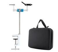 Dr.Fish Tornillo de Banco Giratorio de aleación de Aluminio para Moscas con Funda portátil, rotación de 360 Grados, Herramientas de Atado de Moscas, Herramientas de Amarre de Moscas, Kit de Tornillo