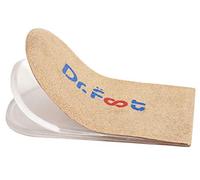 Dr. Foot Plantilla ajustable ortopédica para levantamiento de talón, plantilla para aumentar la altura de la pierna para discrepancias, espolones del talón, dolor en el talón, lesiones deportivas y
