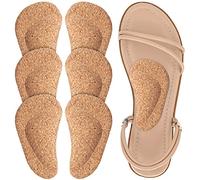Dr. Foot's - Plantillas de soporte de arco para pies planos, inserciones de arco de gel para fascitis plantar, almohadilla adhesiva para aliviar la presión y el dolor de pies, 3 pares, Tapón, 3 Count