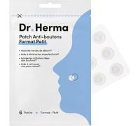 Dr. Herma - Parche anti granos invisible para el acné, resultados en 6-8 horas, probado dermatológicamente. Con ácido salicílico, hidrocoloides y aceite de árbol de té. Caja de 6 parches