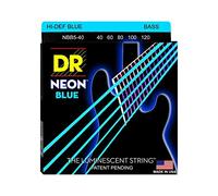 'Dr HiDef Blue Neon Lite 5 040 060 ",", 080 ", 100", 120 - Cuerdas para bajo de 5 cuerdas S/Fluorescente (brillan en la oscuridad)