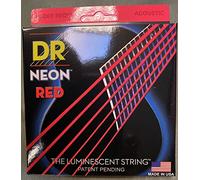 DR HiDef Red Neon Acoustic 012", 016", 024", 032", 042" y 054" (brilla en la oscuridad)