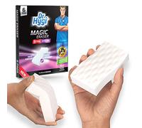 DR HYGI 6 borradores mágicos de potencia extra | Juego de esponja Magic Eraser para eliminar marcas y manchas | Esponja mágica resistente para todas las superficies [Blanco, 6 unidades (paquete de 1)]