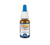 Dr Jacob’s Aceite de Vitamina D3K2 forte 20 ml I 50 μg D3 (2000 UI) + 50 μg de Vitamina K2 (menaquinona-7) por Gota I 640 Gotas I Para Huesos1, Músculos y Sistema Inmunológico2 I Vegetariano