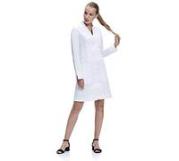 Dr. James Bata de laboratorio Premium mujeres, con múltiples bolsillos, puños doblables, ajuste entallado, cierre de botones (36)