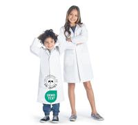 Dr. James Bata de laboratorio Premium Unisex para Niños, con múltiples bolsillos, ajuste clásico, cierre a presión oculto, rango de tamaño para edades de 2 a 16 años (10-12 años)