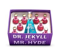 Dr. Jekyll & Mr. Hyde Ginebra Premium 70cl | Caja Gin & Tonic con 8 Botellas de Tónica Dr. Jekyll 200ml/ud + Póster de Regalo | Elaborada en España