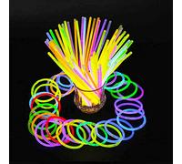 Dr.JIEER Paquete de 40 palos de neón de ,Barras Luminosas, paquete de palos brillantes de neón para fiestas, cumpleaños, conciertos